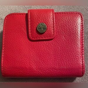 Timberland Bold Red Leather Wallet